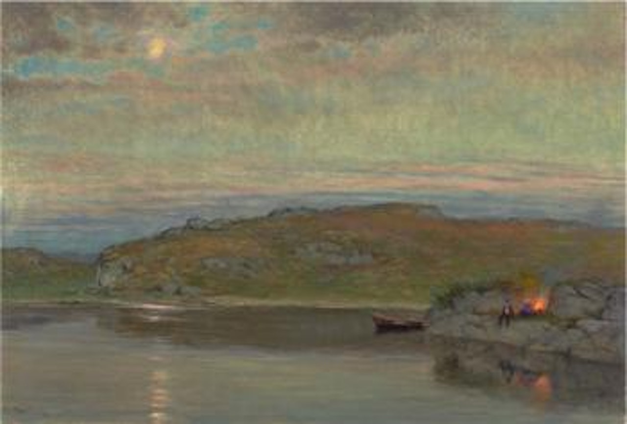 Aftenstemning i fjellet by Christian Skredsvig