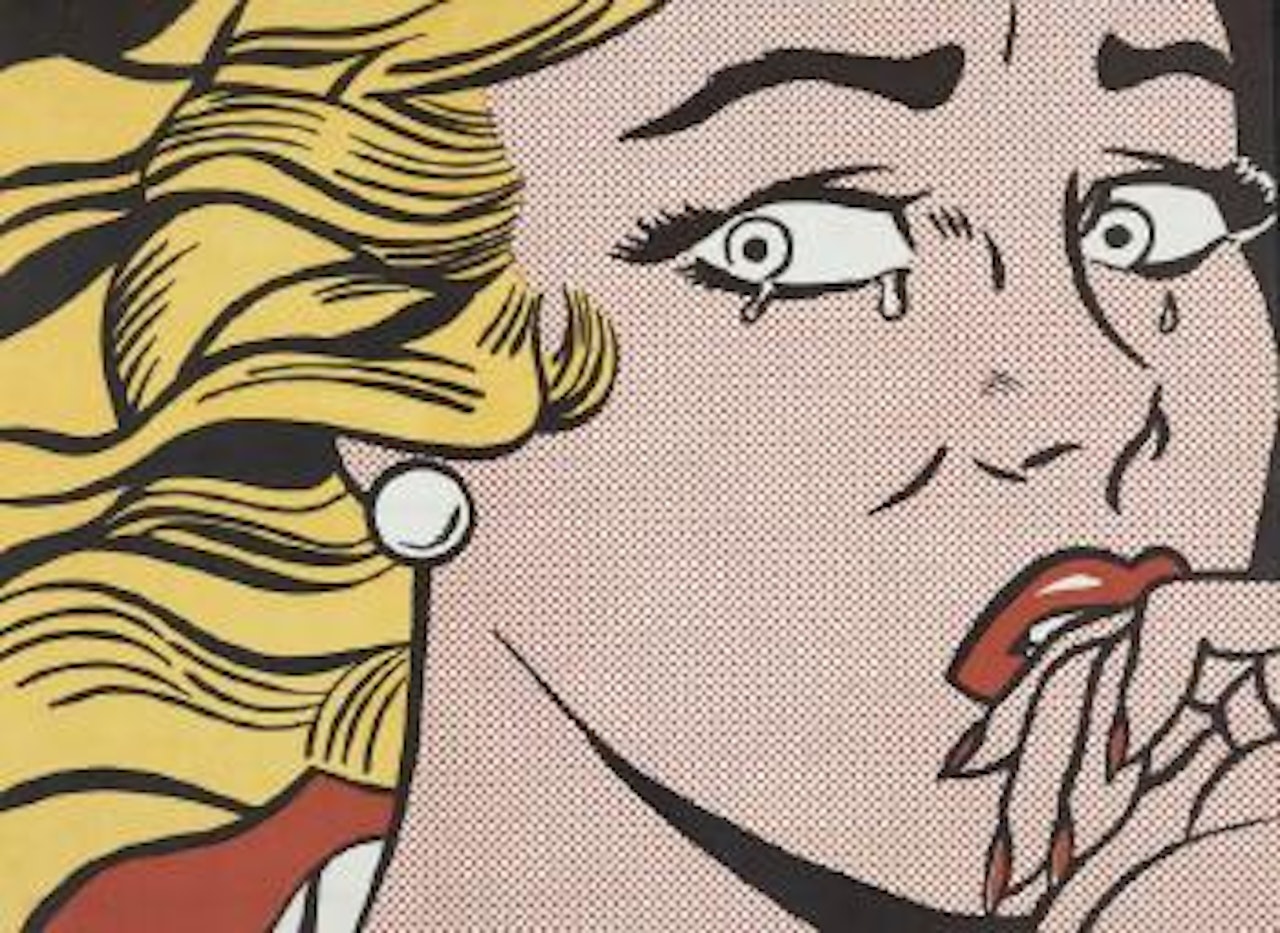 Crying girl by Roy Lichtenstein