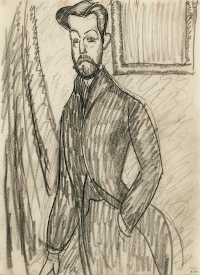 Paul Alexandre Vu De Trois Quarts, La Main Gauche Dans La Poche by Amedeo Modigliani