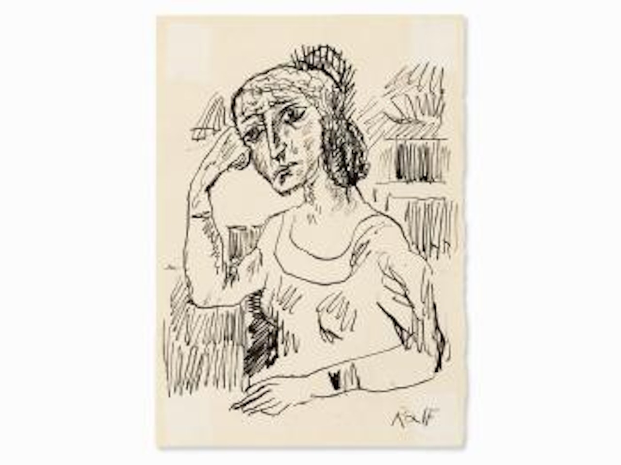 Seated Woman by A.R. Penck