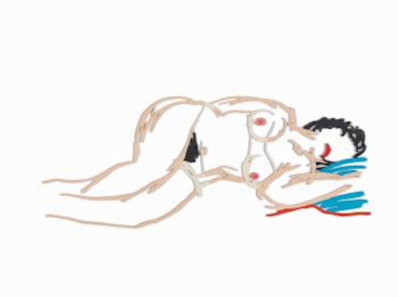 Hedy Sleeping by Tom Wesselmann