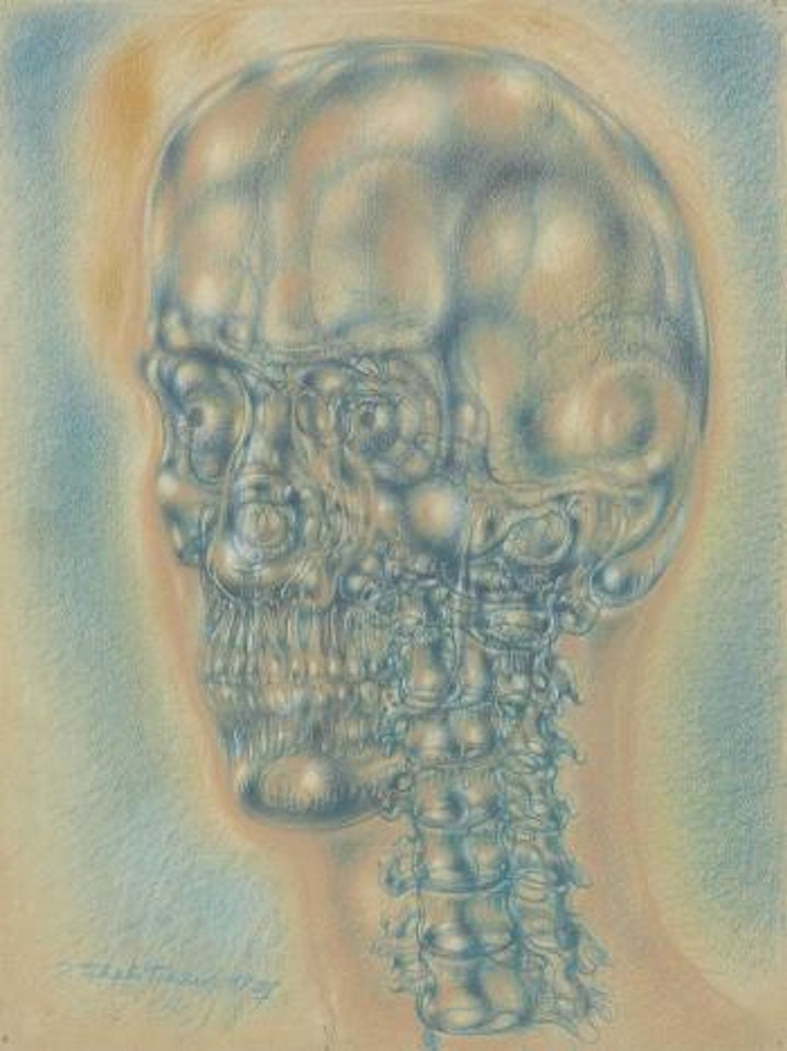 Interior Landscape III Skull by Pavel Tchelitchew