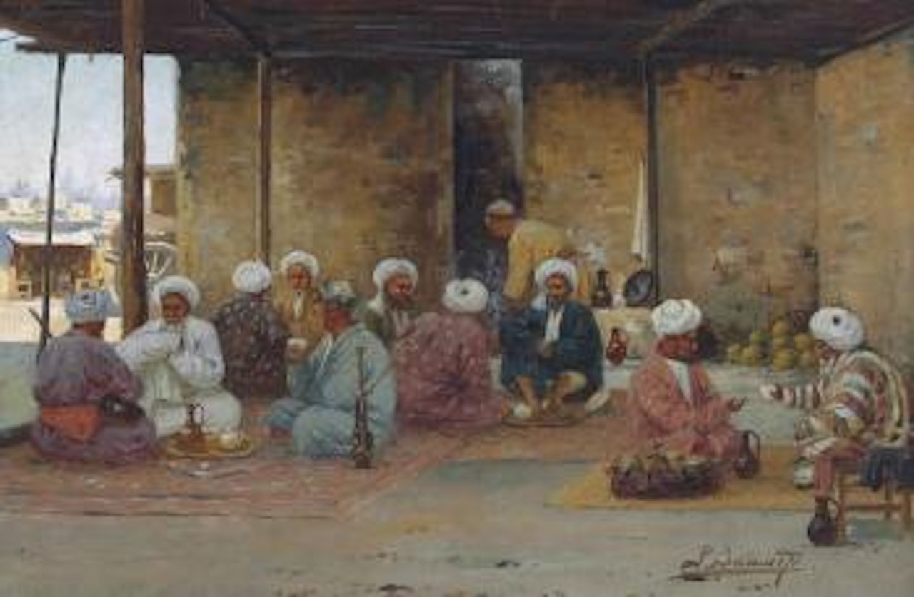 A Chaikhana in Turkestan by Richard Karlovich Zommer