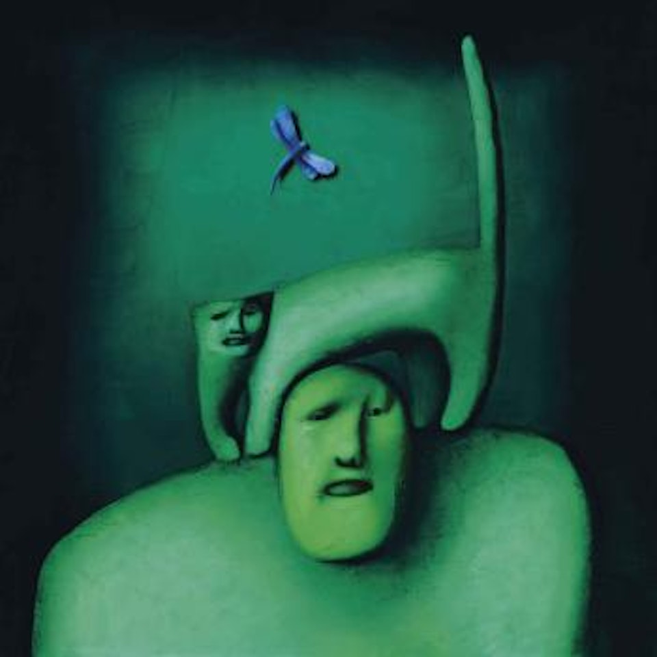 With Cat and Dragonfly by Oleg Tselkov
