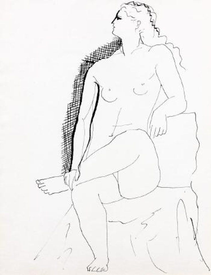 Nu assis by Pablo Picasso