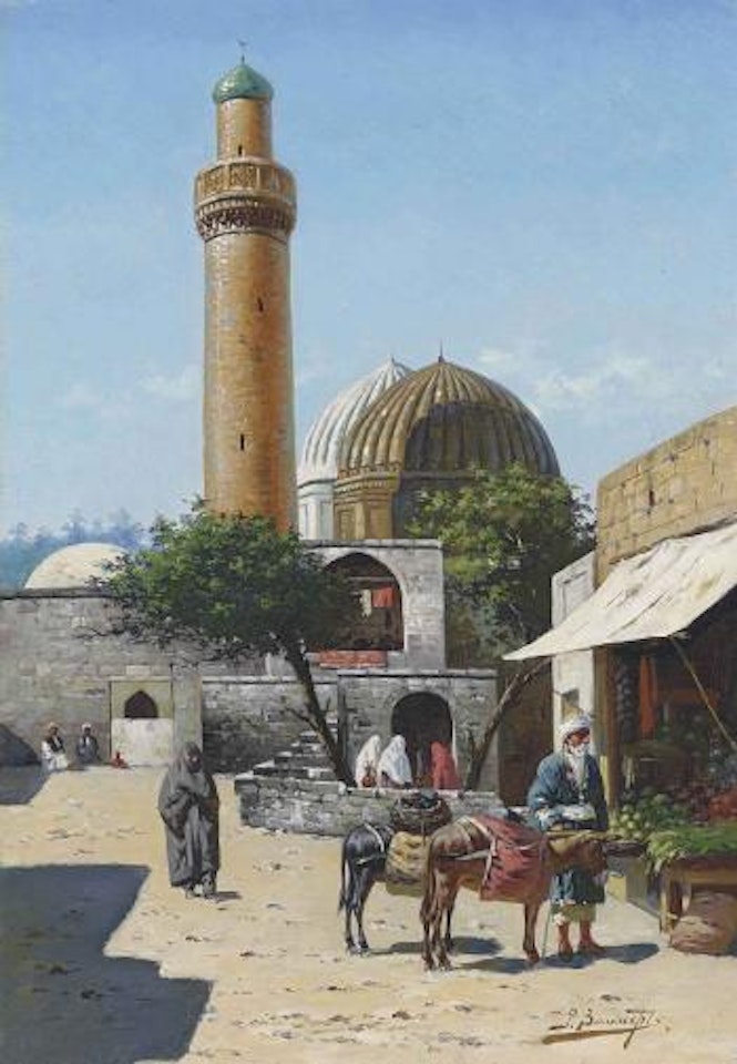 Mosque in Baku by Richard Karlovich Zommer