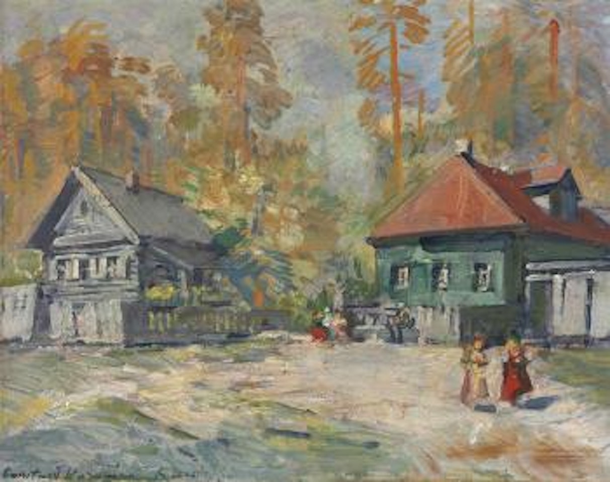 Autumn in a Russian Village by Konstantin Alekseevich Korovin