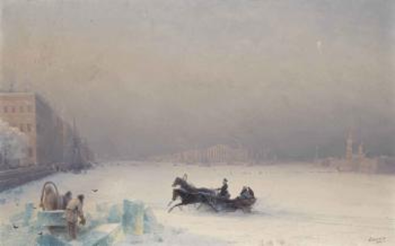 Alexander II on the Frozen Neva by Ivan Konstantinovich Aivazovsky