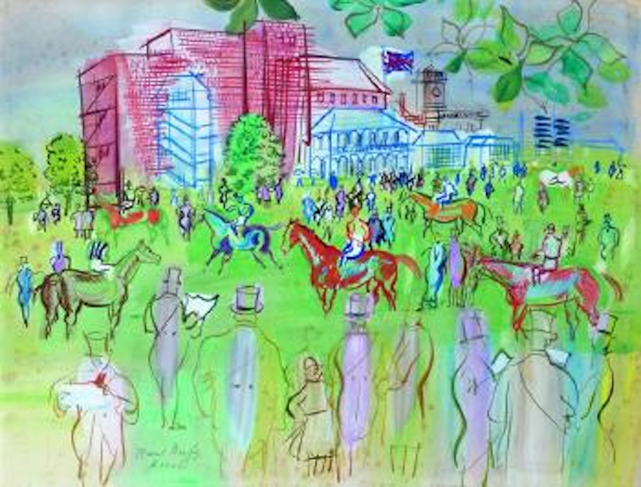 Avant le départ, Ascot by Raoul Dufy