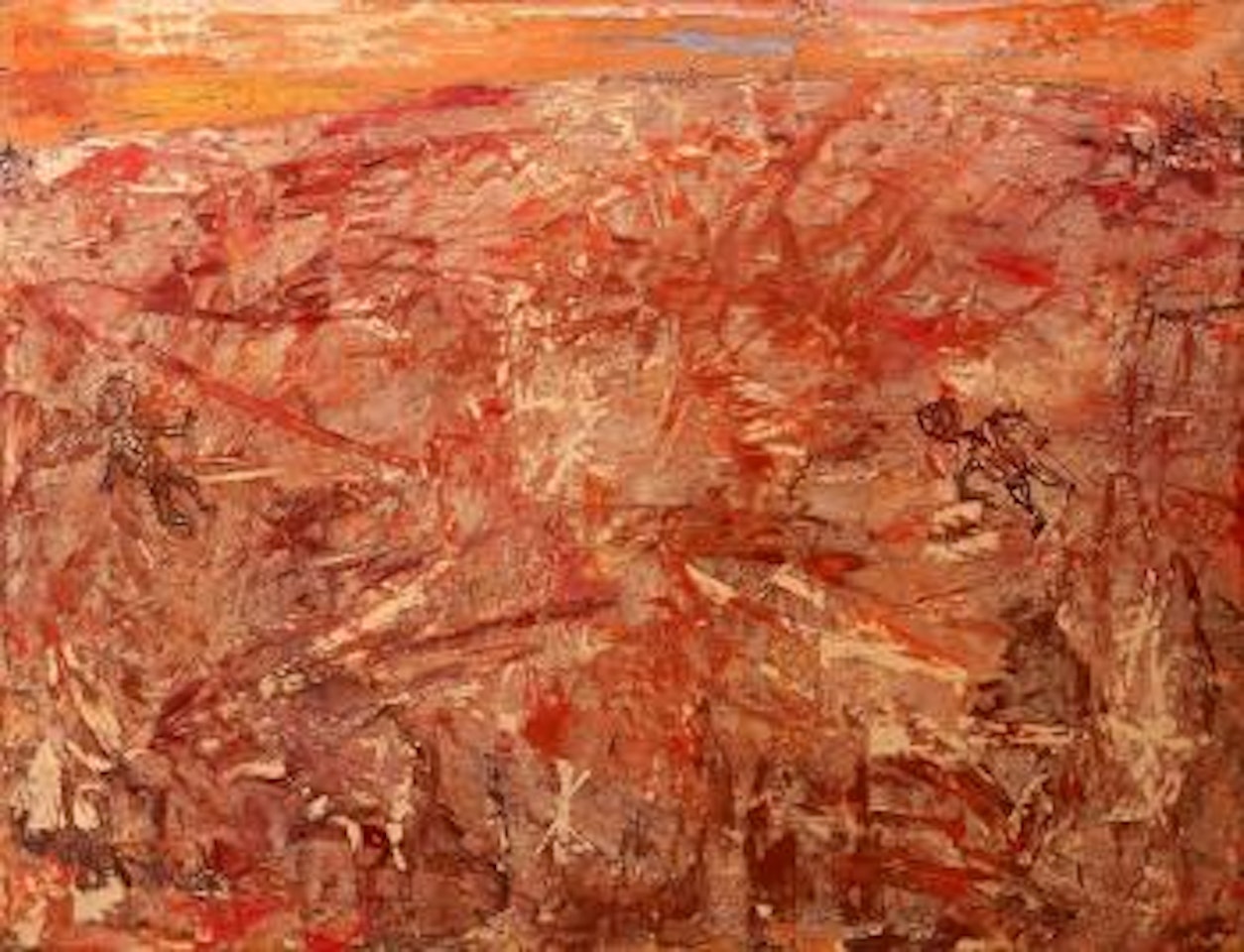 L'esplanade rose by Jean Dubuffet