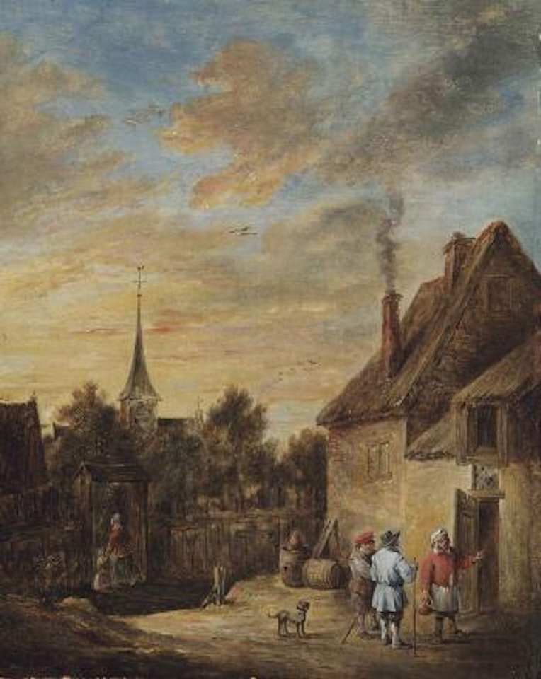 Peasants by a Cottage by David Teniers II