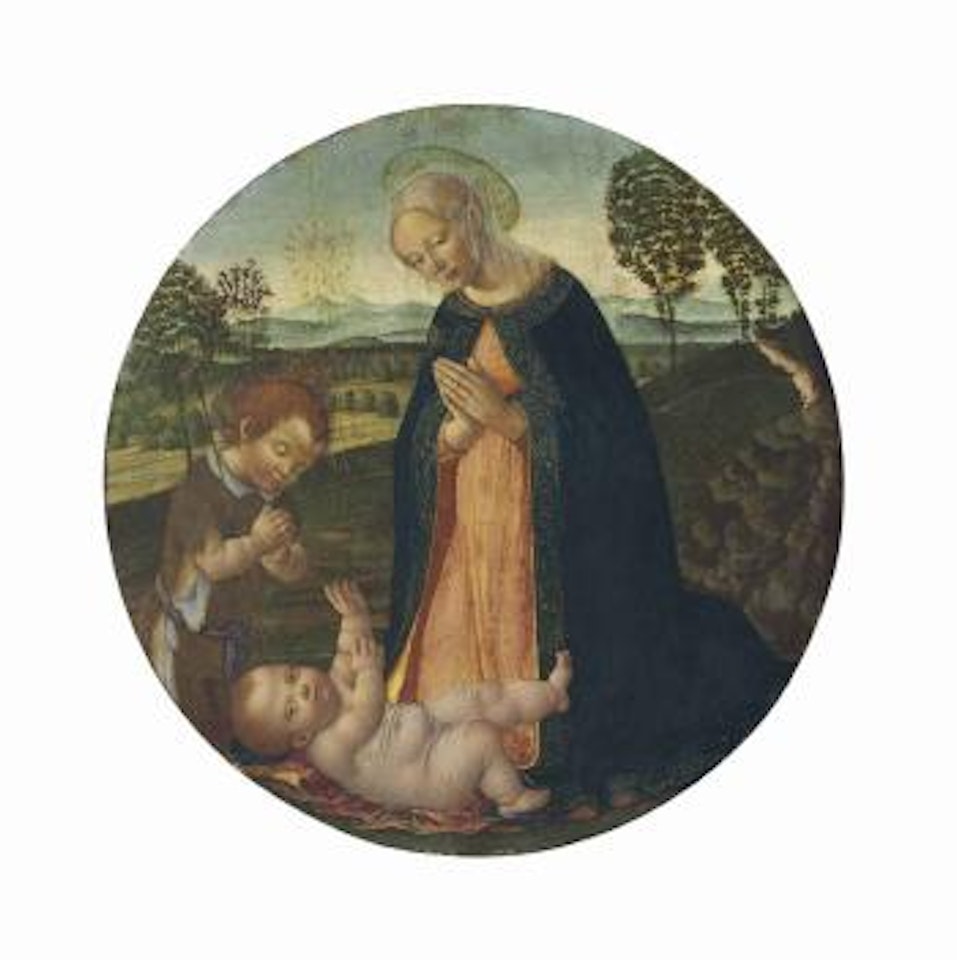 The Madonna and Child with the Infant Saint John the Baptist by Francesco Botticini