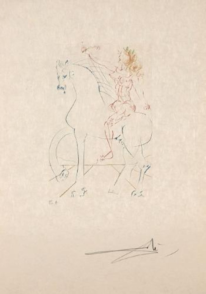 Femmes et chevaux by Salvador Dali