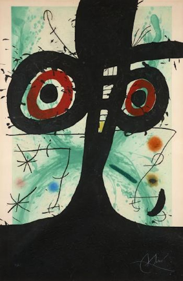 Le vieil irlandais by Joan Miró