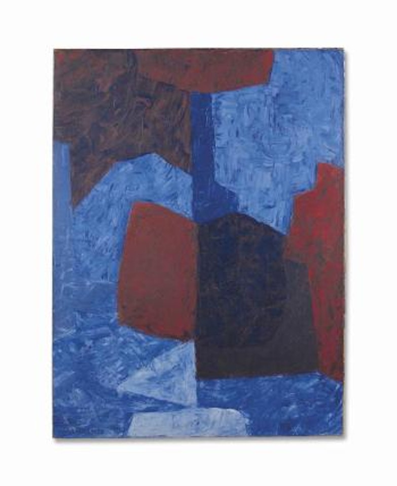 Composition rouge et bleu by Serge Poliakoff