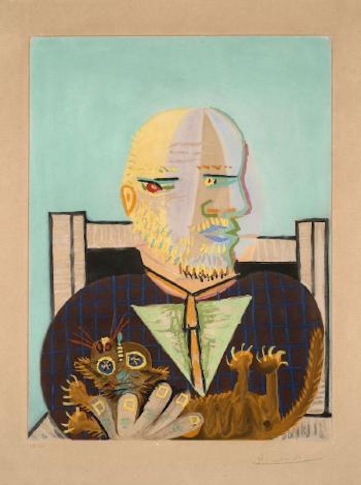 Ambroise Vollard et son chat by Pablo Picasso