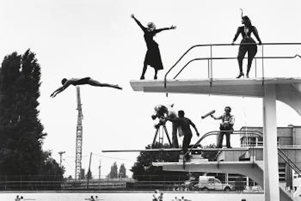 Haute Couture Collection French Vogue, Picine Puteaux, Paris by Helmut Newton