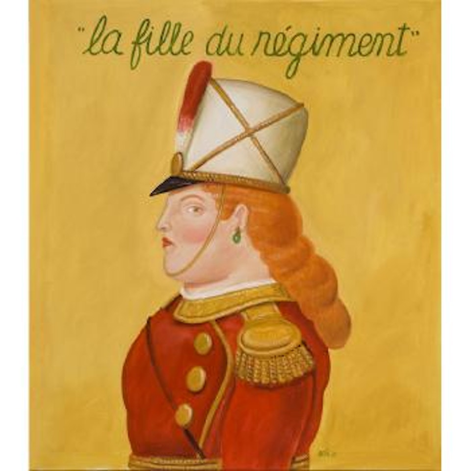 La Fille du Régiment by Fernando Botero
