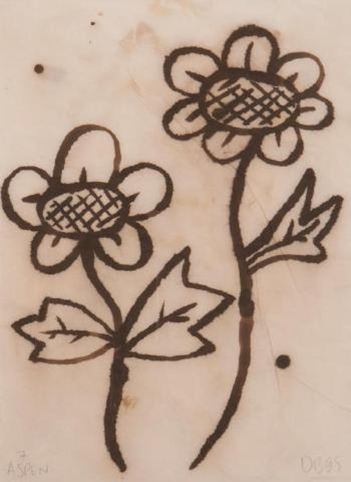 Two Flowers - Aspen 7 by Donald Baechler