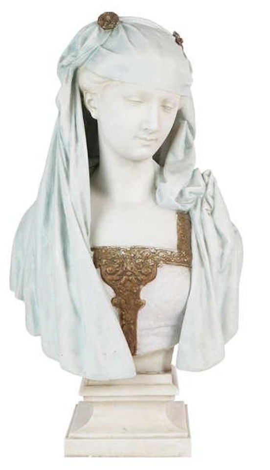 Bust of an oriental girl by Albert-Ernest Carrier-Belleuse