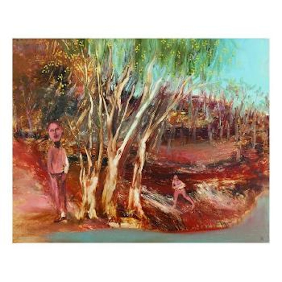 Figures and Wattle by Sidney Nolan