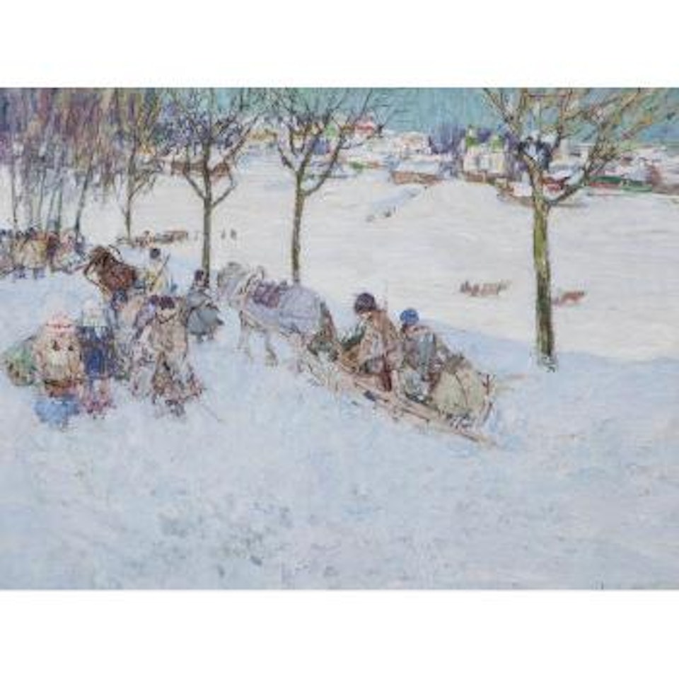 The Finish of Kermesse by Leon Gaspard
