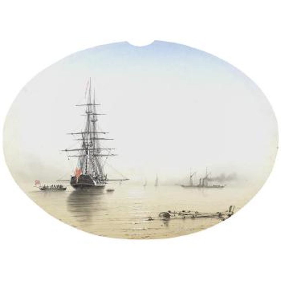 Shipping at sunrise by Ivan Konstantinovich Aivazovsky