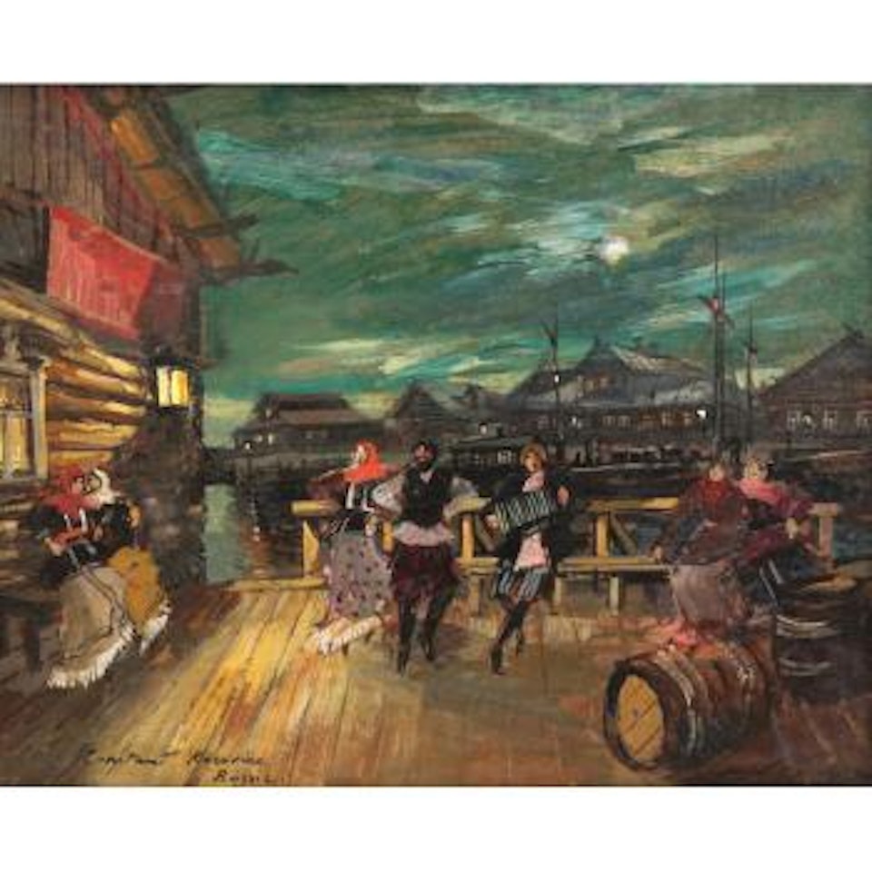 The dance by Konstantin Alekseevich Korovin