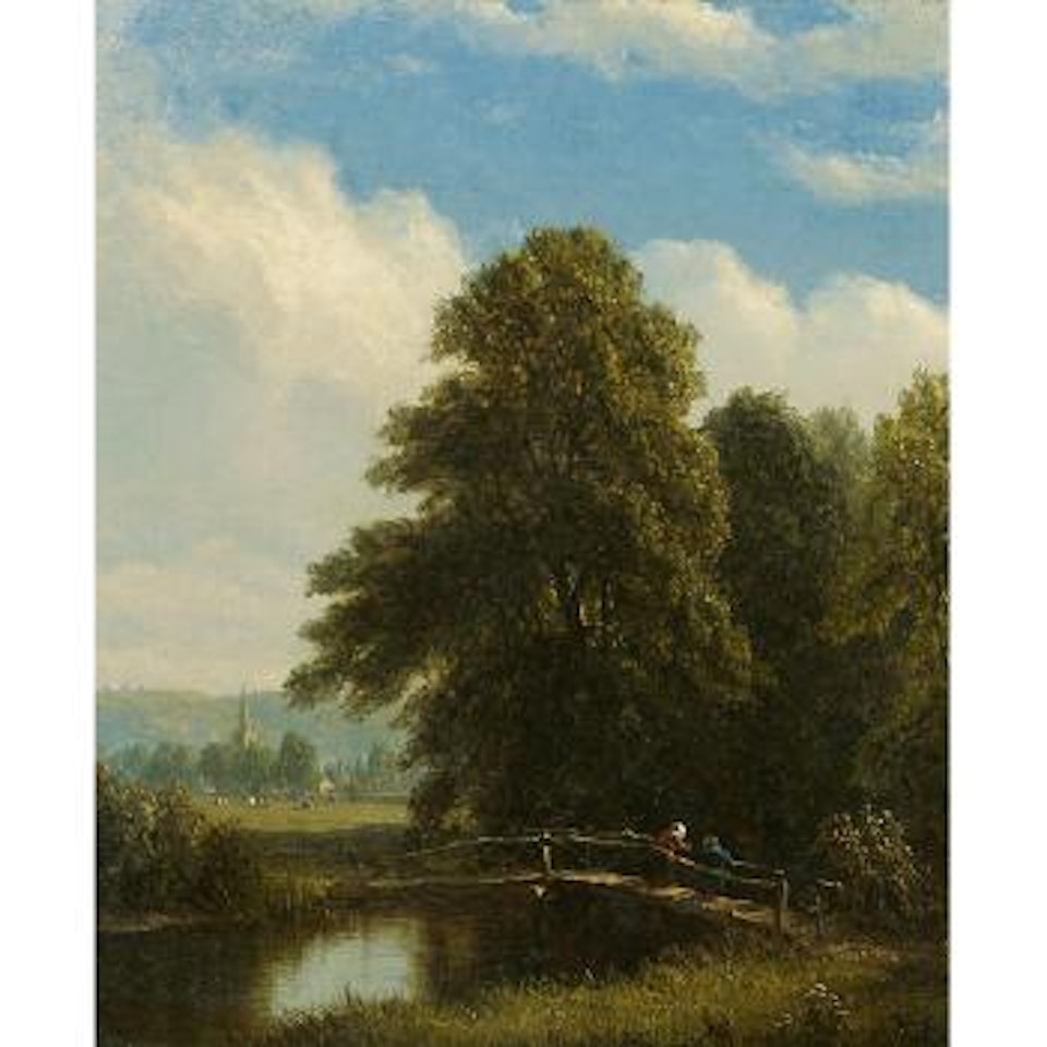 The Darent, Kent, England by Sanford Robinson Gifford
