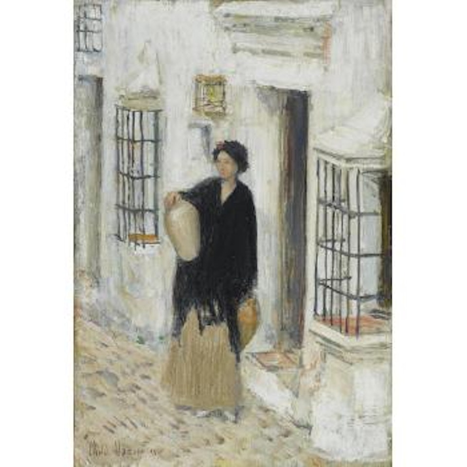Woman in a Doorway by Childe Hassam
