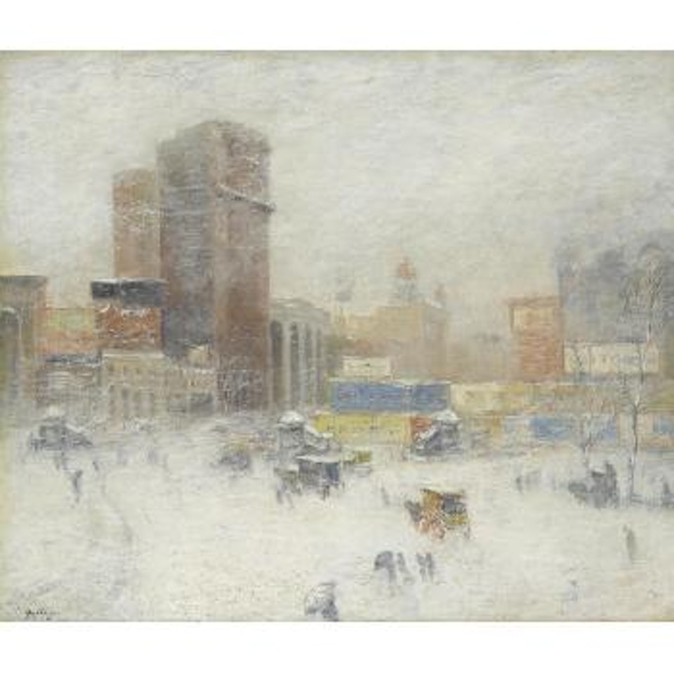 Manhattan in Winter by Guy Carleton Wiggins