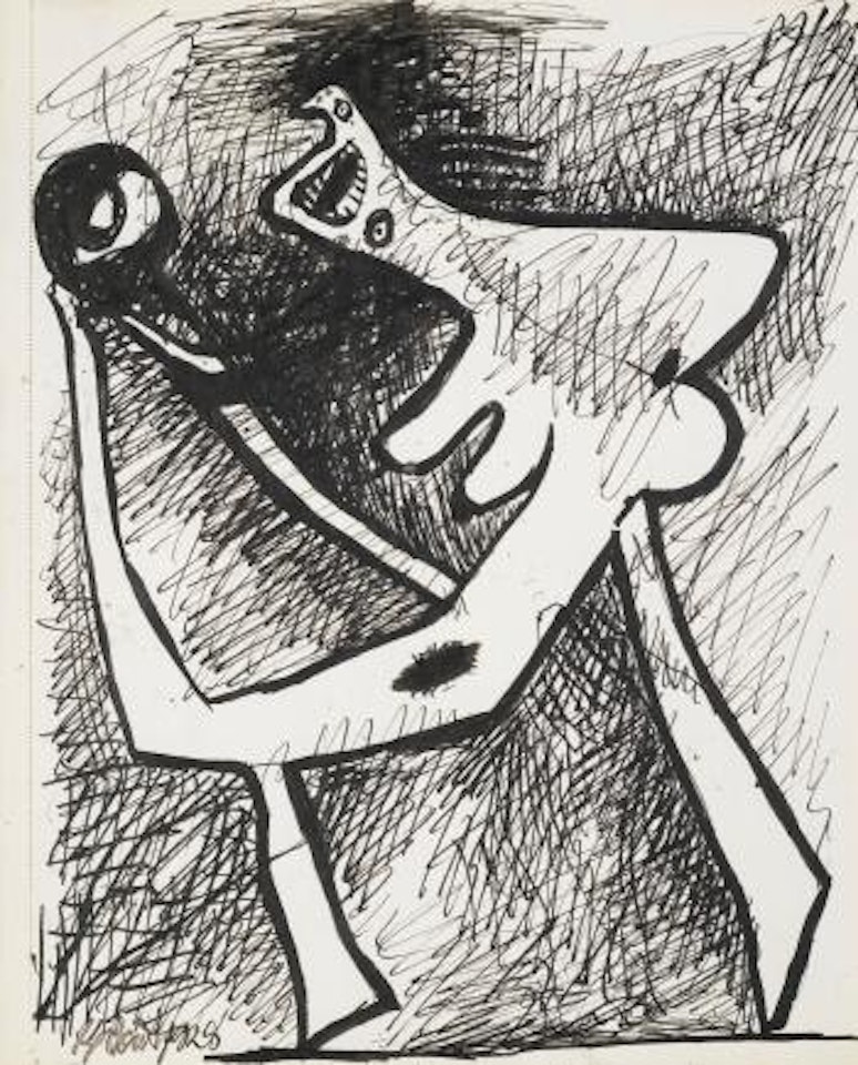 Dessin, Carnet Dinard, Page 29 (Baigneuse Au Ballon) by Pablo Picasso