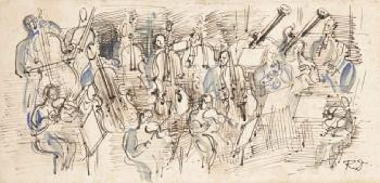 Orchestre avec soliste by Raoul Dufy