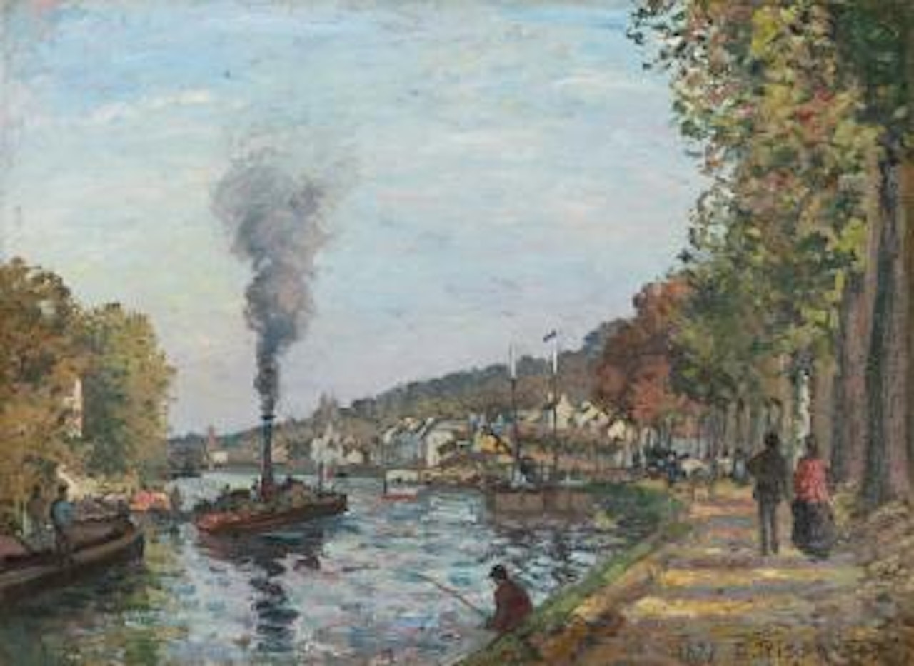 La Seine À Bougival by Camille Pissarro