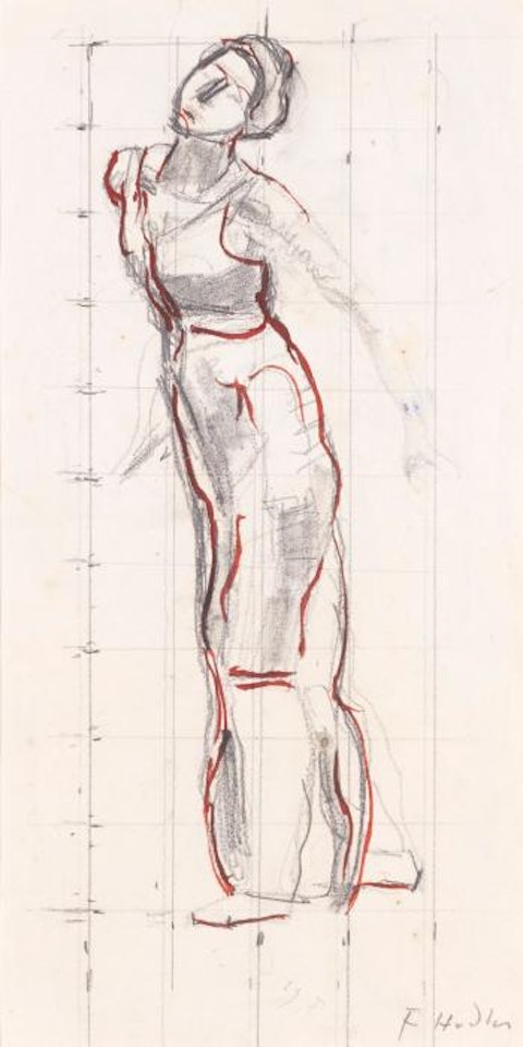 Studie Zu Blick In Die Unendlichkeit (Recto/Verso) by Ferdinand Hodler