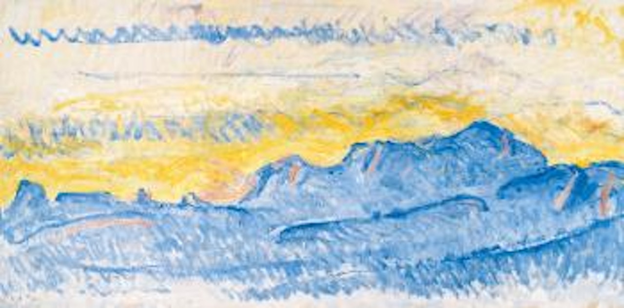 Der Mont-blanc Am Frühen Morgen by Ferdinand Hodler