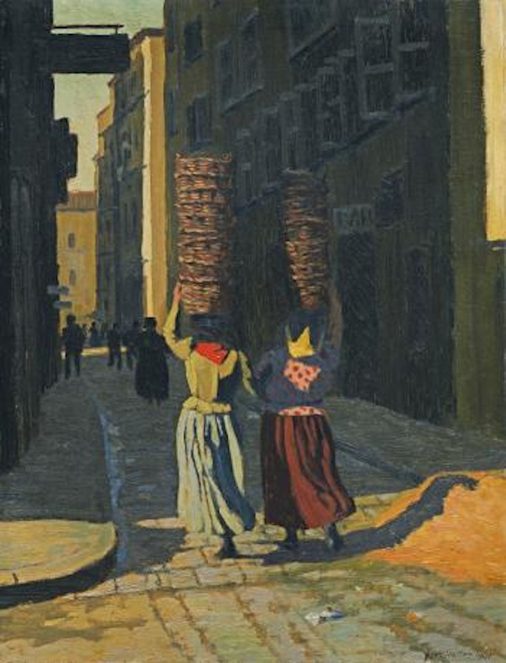 Femmes Portant Des Corbeilles À Marseille by Félix Vallotton