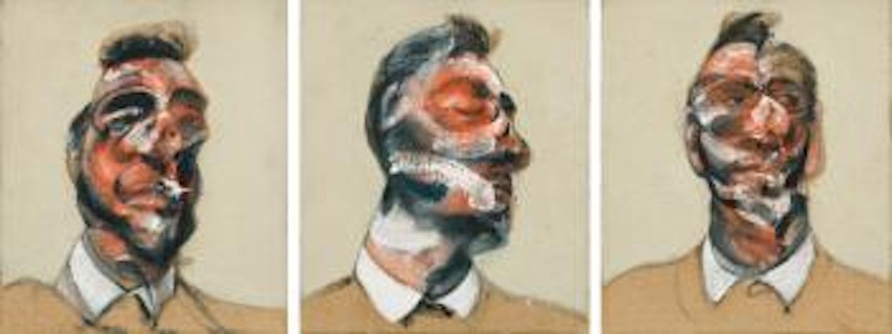 Three Studies For Portrait of George Dyer (On Light Ground) by Francis Bacon