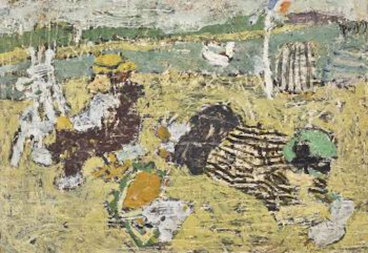 Le Peintre à La Plage by Jean Pougny