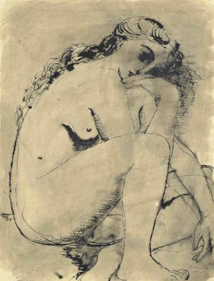 Jeune Femme Nue by Paul Delvaux