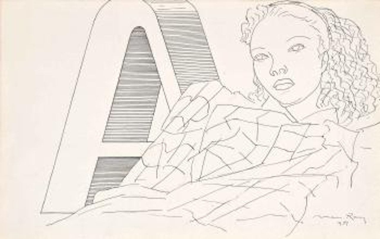 Portrait Initial by Man Ray