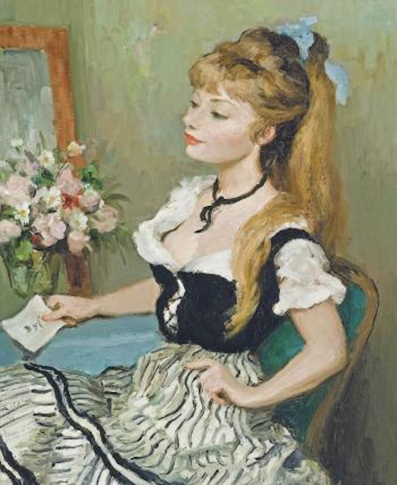 Claudine, (l’Envoi De Fleurs) by Marcel Dyf