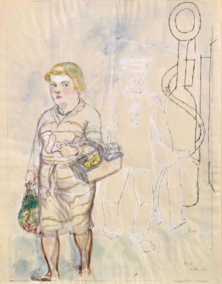 Neben Uns, Strassenszene, Berlin by George Grosz