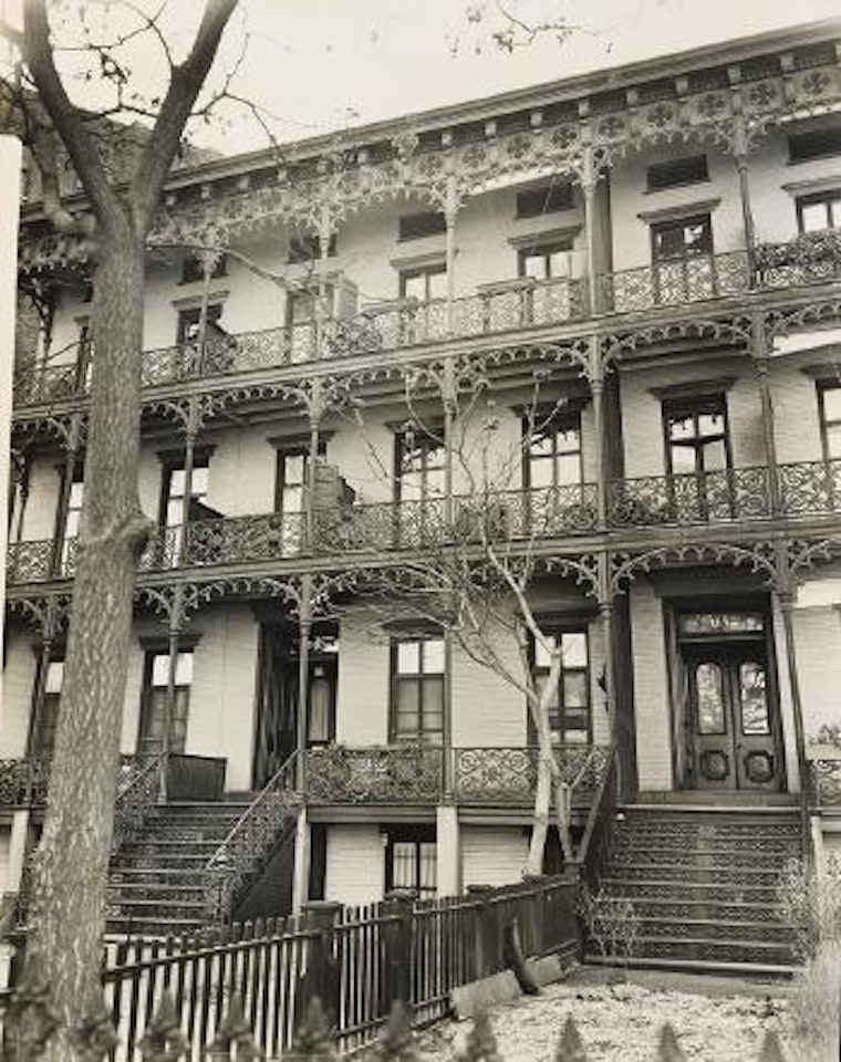Wrought iron ornament, 112-114 W. 11th Street Manhattan by Berenice Abbott