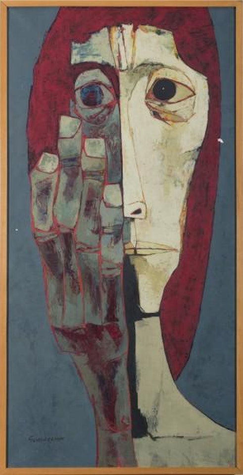 Cabeza Y Mano by Oswaldo Guayasamin
