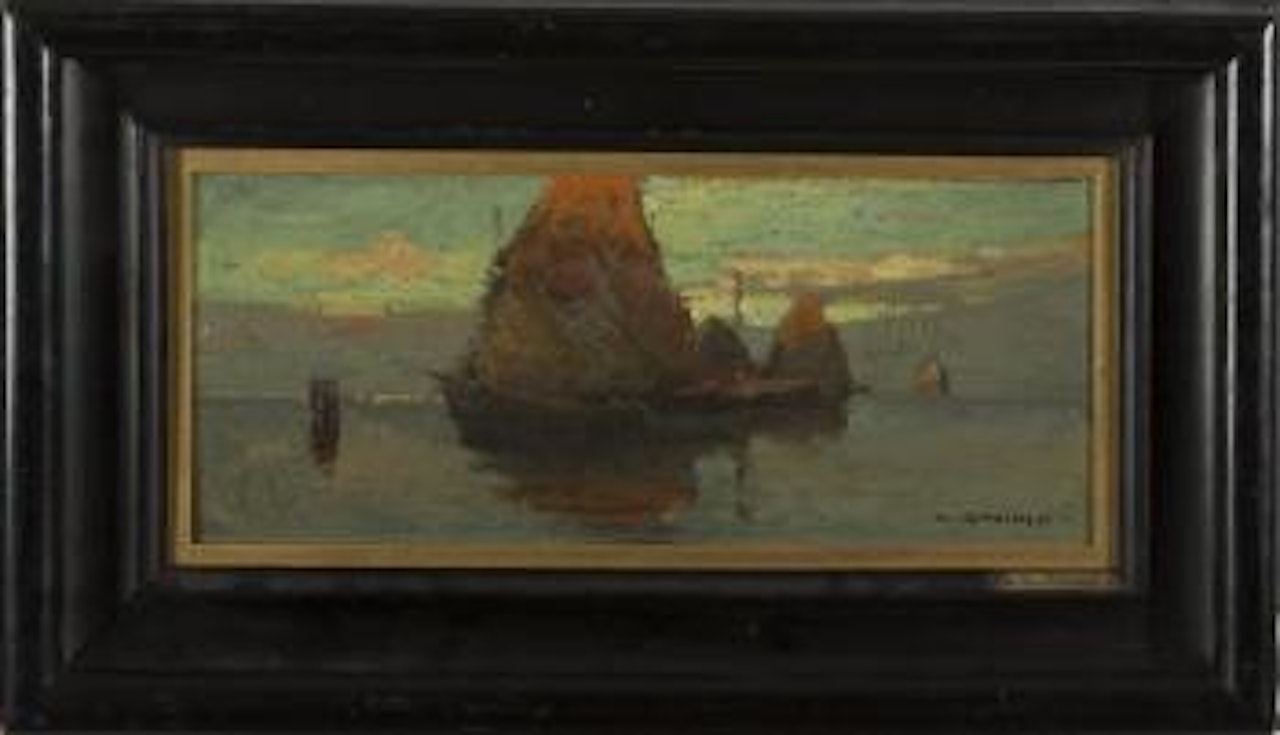 Sailboats at Sunset by William Ritschel