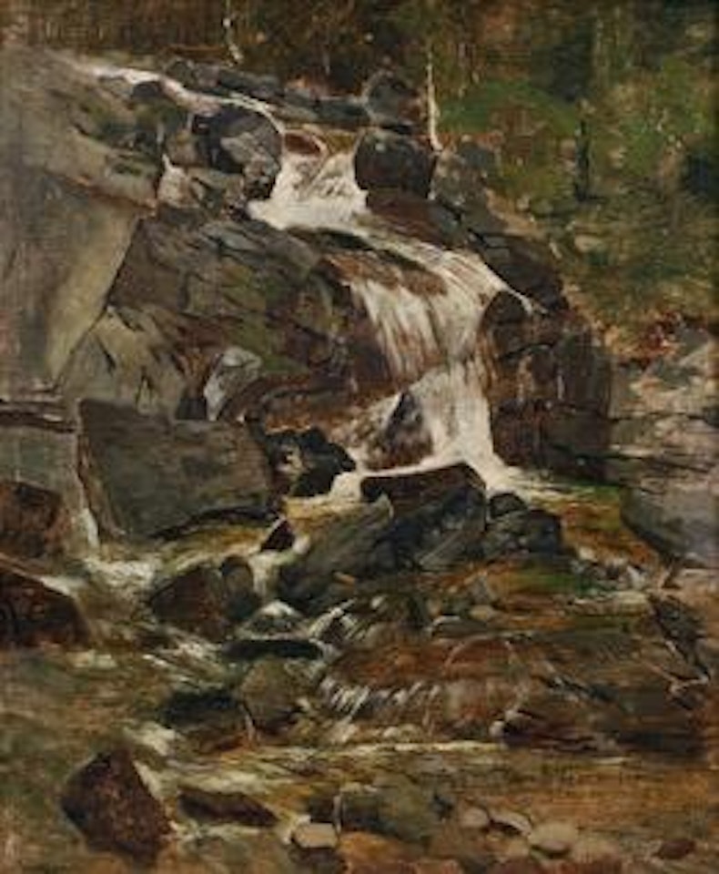 Wasserfall im Kohlbachthale, Hohe Tatra by Theodor von Hörmann