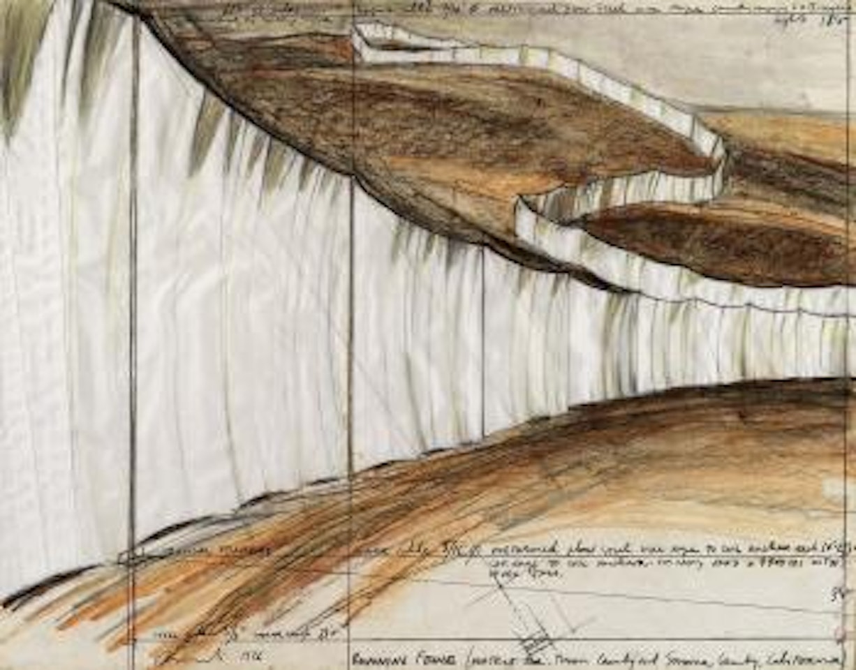 Running fence (project for Marin County and Sonoma County, California) by Christo