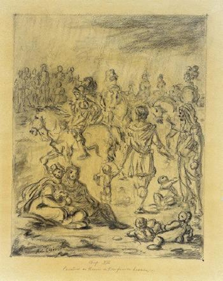 Cavaliers au travers de telles familles humaines by Giorgio de Chirico