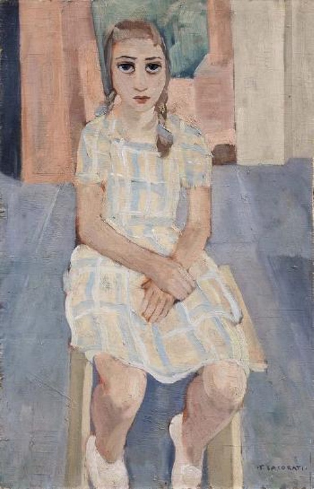 Fanciulla seduta by Felice Casorati